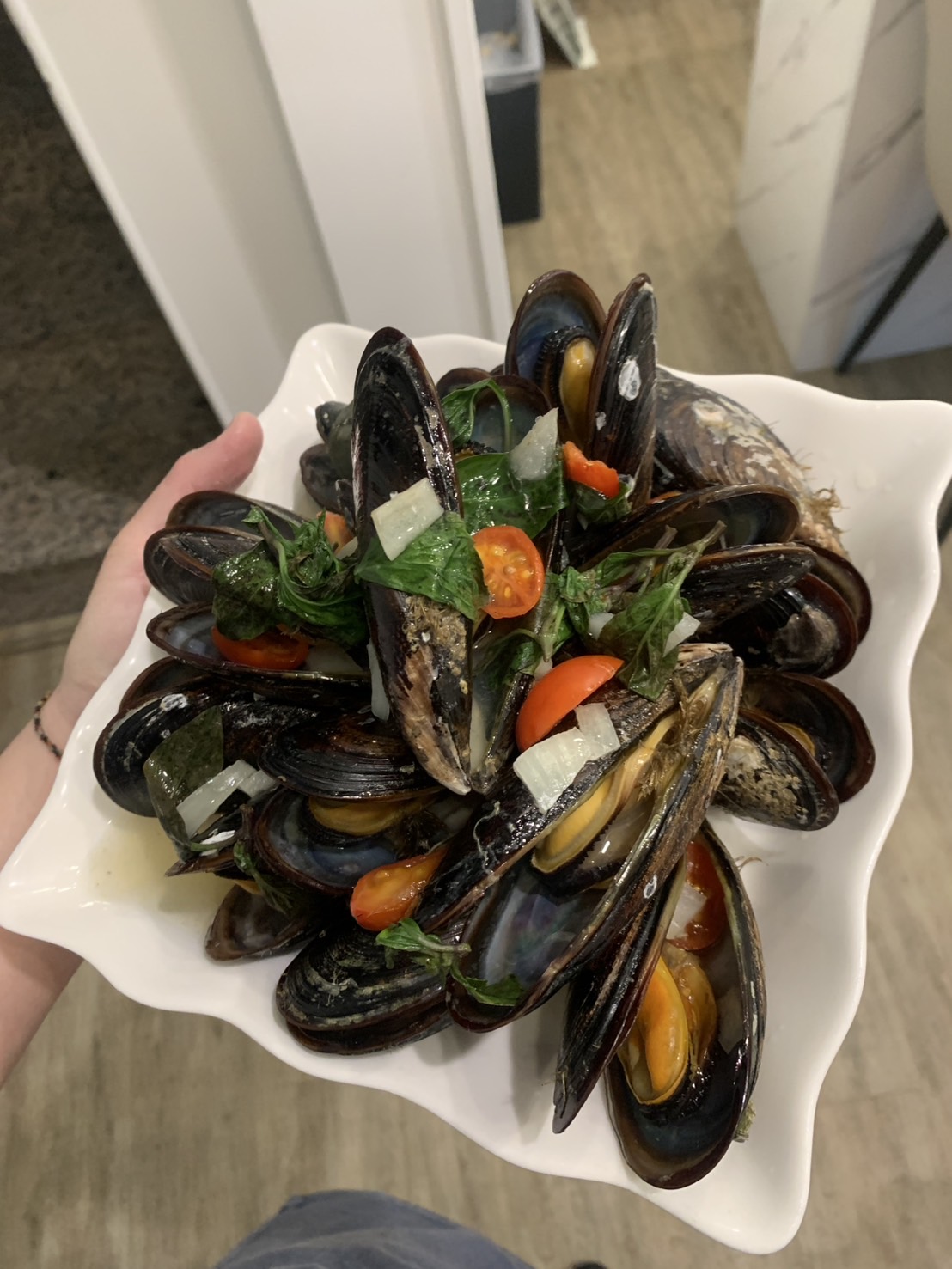 西式白酒淡菜